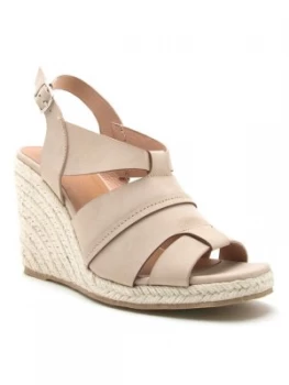 image of Qupid Jello 04 Wedge Sandal Taupe