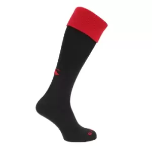 Image of Canterbury Mens Playing Cap Rugby Sport Socks (L) (Black/Red)