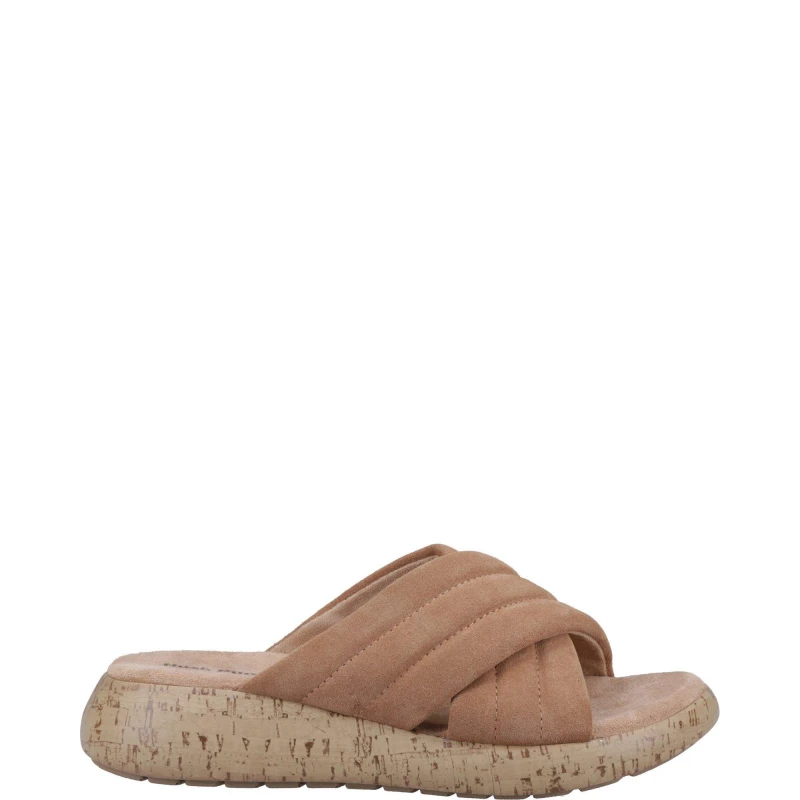 Image of Hush Puppies Sarah Slide - Brown Brown 6
