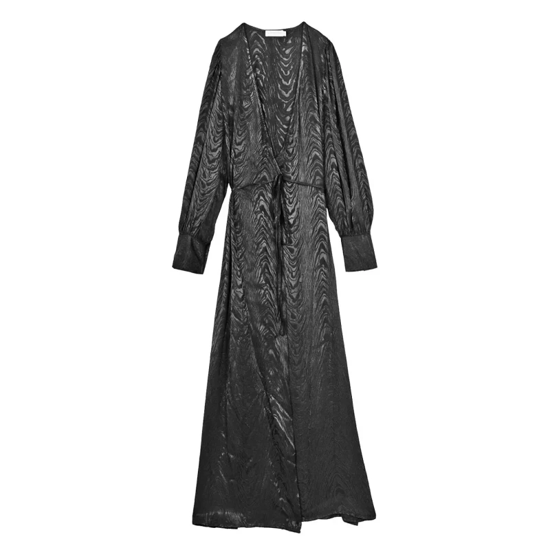 Image of La Petite Etoile Wrap dress For Her La Petite Etoile Kala Noir Female S