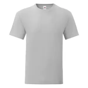 Image of Fruit Of The Loom Mens Iconic T-Shirt (Pack Of 5) (XL) (Zinc Grey)