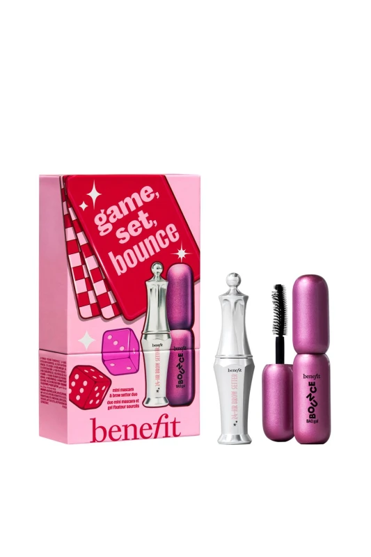 Image of Benefit Womens Game Set Bounce Mascara & Brow Gift Set Worth £29.50 Multicolor Female