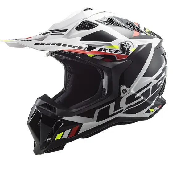 Image of LS2 MX700 Subverter Stomp White Black 06 Offroad Helmet Size XS