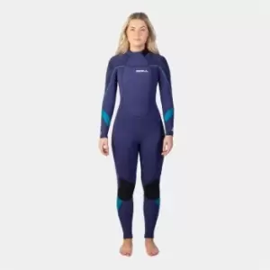 Image of Gul Response 5/3mm Blindstitched Steamer Womens - Blue/Paisley