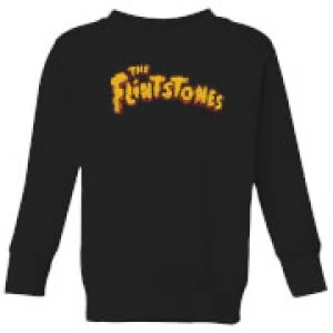 image of The Flintstones Logo Kids Sweatshirt - Black - 7-8 Years