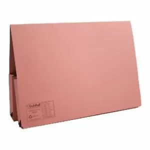 Image of Guildhall Foolscap Double Pocket Legal Wallet Red PK25