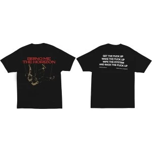 Image of Bring Me The Horizon - Wipe The System Unisex Large T-Shirt - Black