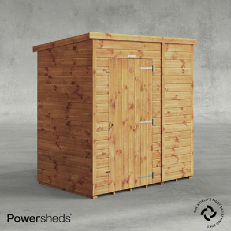 Image of 6X4 Powersheds Overlap Pent No Windows