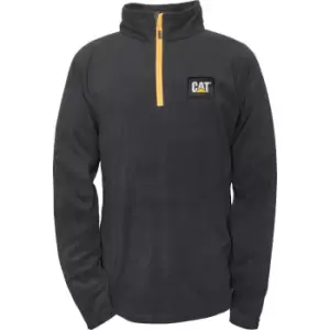 Image of Caterpillar Mens Concord Fleece Pullover Black 2XL