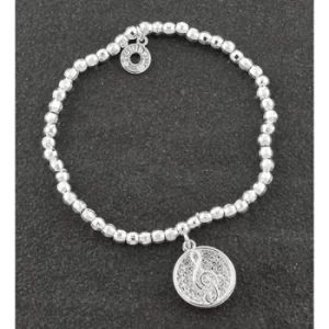 Image of Music Collection Silver Plated Sparkle Clef Bracelet