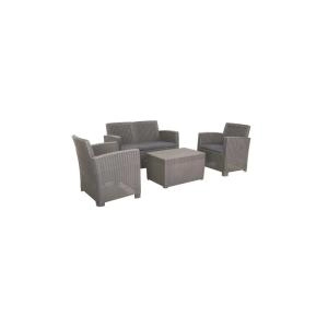 Royalcraft Faro 4 Seater Conversation Set - Grey - Garden & Outdoor