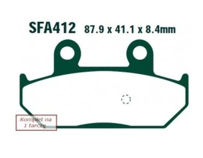 Image of EBC Brakes Brake pad set EBC Brakes SFA412HH
