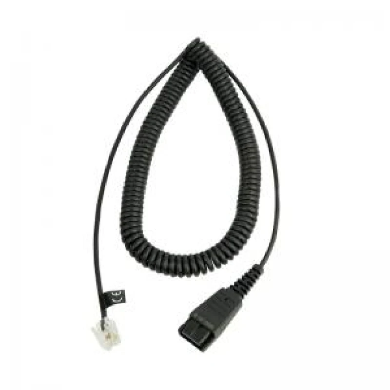 Image of Jabra Quick Disconnect (QD) to Modular RJ9 Coiled Cord for Nortel Handsets 8800-01-19