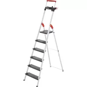 image of Hailo TopLine L100 safety ladder, max. load up to 150 kg, 6 steps