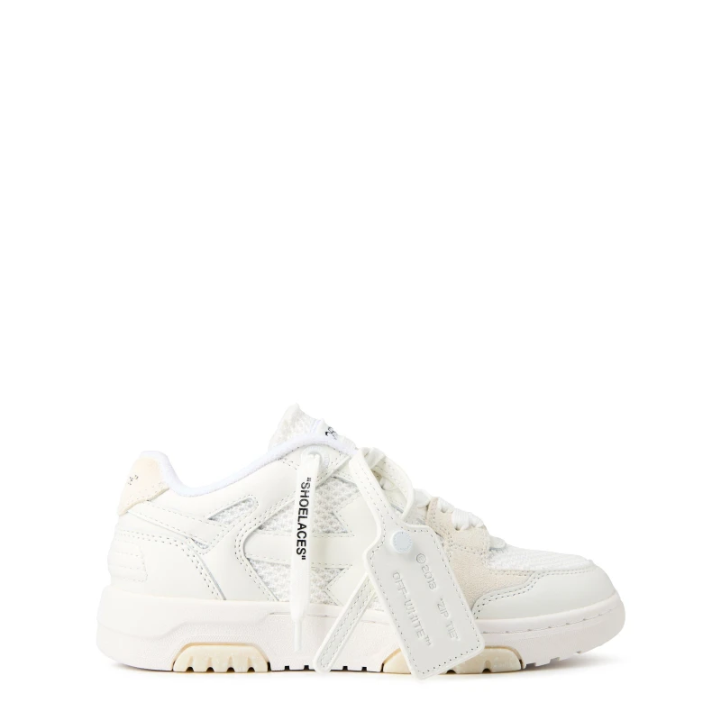 Image of Off White Womens OOO Slim Eco-conscious Sneakers Beige Speckle female 3 (36)