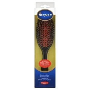 image of Denman D81M Medium Nylon/Bristle Cushion Grooming Brush