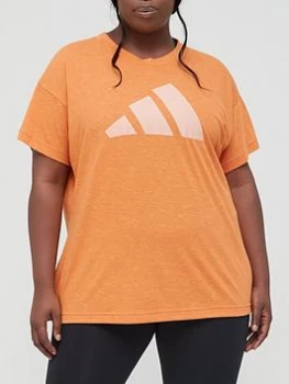 Image of adidas Winners 2.0 Tee (Plus Size) - Mustard, Mustard, Size 1X, Women
