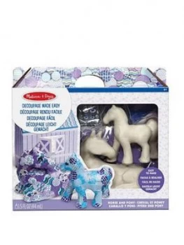 image of Melissa & Doug Decoupage Made Easy Horse & Pony