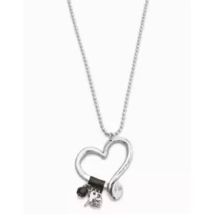 image of Love At First Sight Silver Metal Necklace