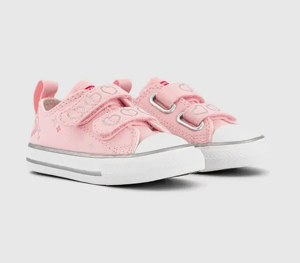 Image of Converse Kids All Star 2vlace Trainers Donut Glaze Vintage White, 8infant