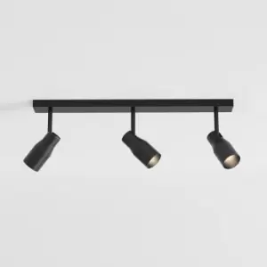 image of Apollo Triple Bar 3 Light Spotlight Matt Black, GU10