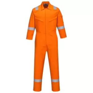 image of Portwest FR51ORRM - sz M Bizflame Plus Ladies Coverall 350g - Orange - Orange