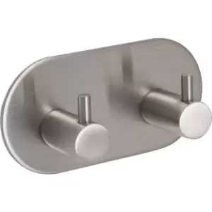 Image of Eclipse Self Adhesive Dual Hook Rail 96x48mm in Silver