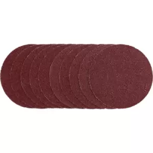 image of Draper Unpunched Hook and Loop Sanding Discs 125mm 125mm 40g Pack of 10