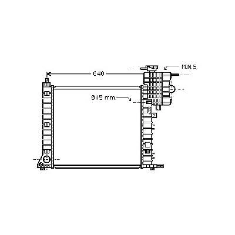 Image of Engine radiator DIEDERICHS DCM2402