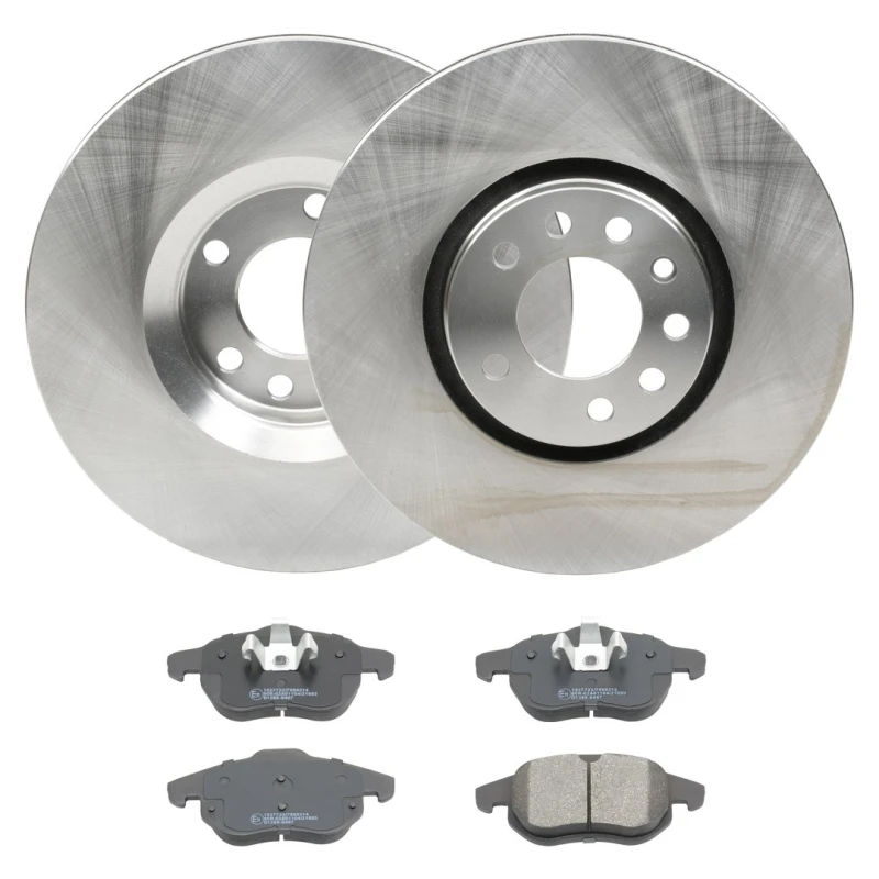 Image of RIDEX 3405B2042 Brake disc and pads set Front Axle, Brake Disc Type: Externally Vented Brake Set,disc brakes (3405)