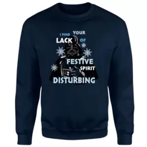 image of Star Wars Festive Spirit Christmas Jumper - Navy - L