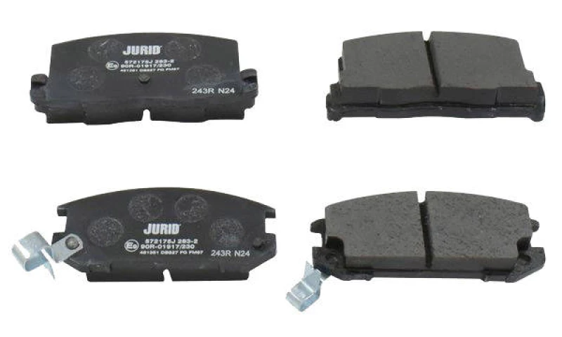 Image of JURID 572175J Brake pad set with acoustic wear warning Brake Pad Set,disc brake (402)
