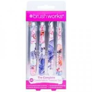 image of Brushworks Tweezers HD Combination Tweezer Set - Floral