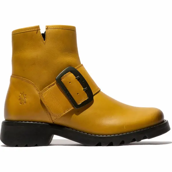 Image of Fly London Womens Rily Chunky Ankle Biker Boots - UK 6 / EU 39
