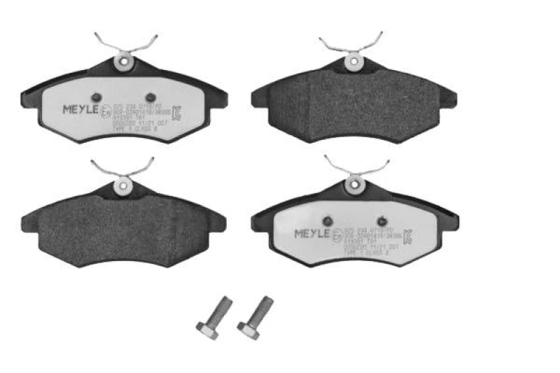 Image of MEYLE 025 234 0719/PD Brake pad set Front Axle, excl. wear warning contact, MEYLE-PD Quality, with anti-squeak plate Brake Pad Set,disc brake (402)