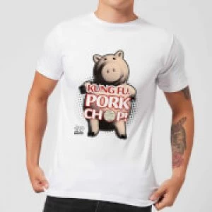 Image of Toy Story Kung Fu Pork Chop Mens T-Shirt - White - 3XL
