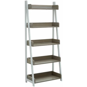 image of Premier Housewares - Bradbury Five Tier Light Oak Shelf Unit