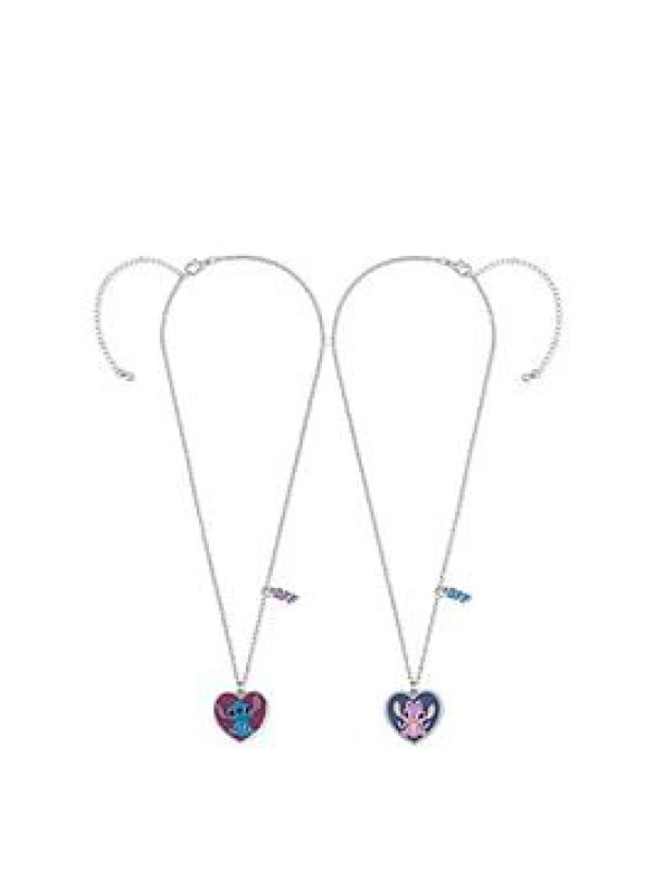 Image of Disney Stitch and Angel BFF Necklace Set