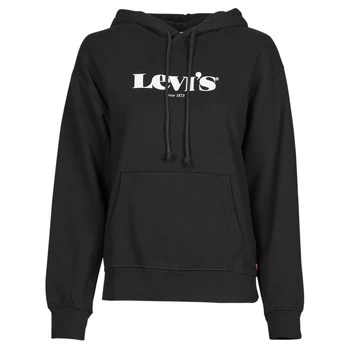Image of Levis GRAPHIC STANDARD HOODIE womens Sweatshirt in Black - Sizes S,M,L,XL,XS,XXS