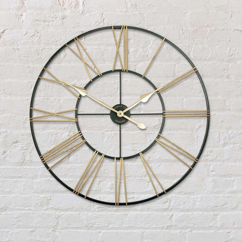 Image of Thomas Kent Summer House Wall Clock, 81cm, Gold