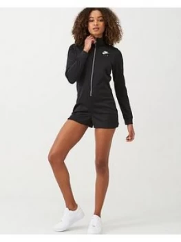 Image of Nike NSW Air Romper - Black, Size L, Women