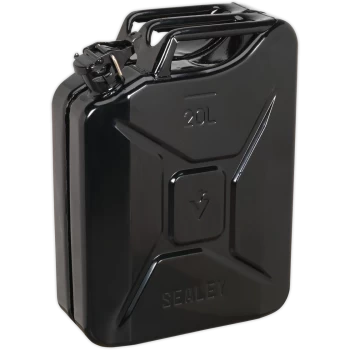 image of Sealey Metal Jerry Can 20l Black