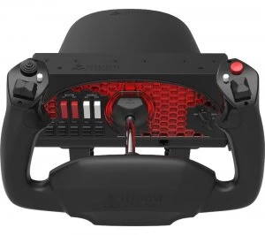 Image of HONEYCOMB Alpha Yoke & Switch Panel Flight Controls - Black & Red, Black