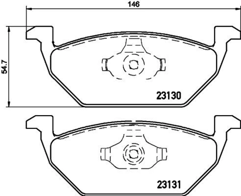 Image of HELLA Brake pad set HELLA 8DB 355 008-591