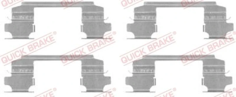 Image of QUICK BRAKE Brake pad fitting kit QUICK BRAKE 109-1686