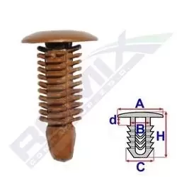 image of ROMIX Clip, trim-/protection strip C60522