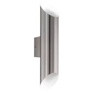 Image of IP44 Outdoor Wall Light Stainless Steel & White 3.7W Built in LED Lamp