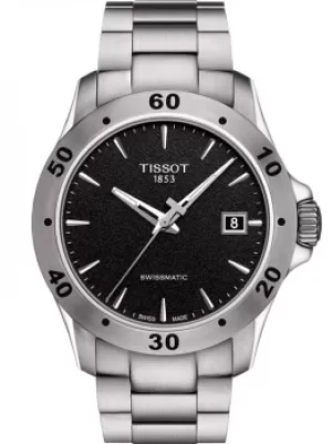 Tissot Mens T-Sport V8 Swissmatic Black Dial Bracelet Watch...