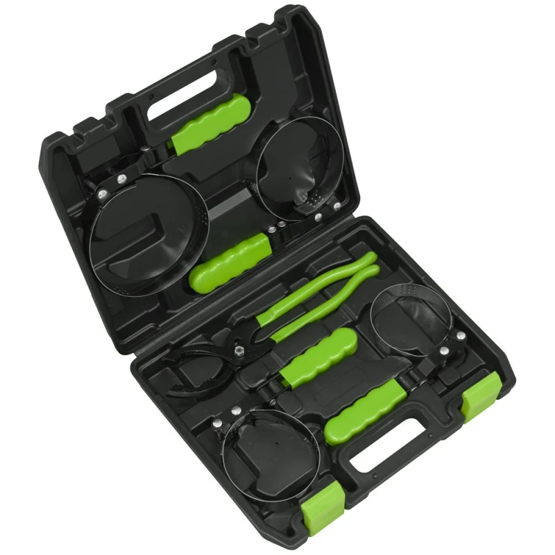 Image of Sealey 5 Piece Oil Filter Removal Tool Kit AK6424