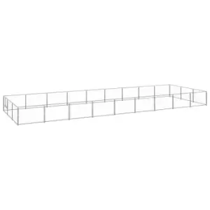 Image of Vidaxl Dog Kennel Silver 27 M Steel